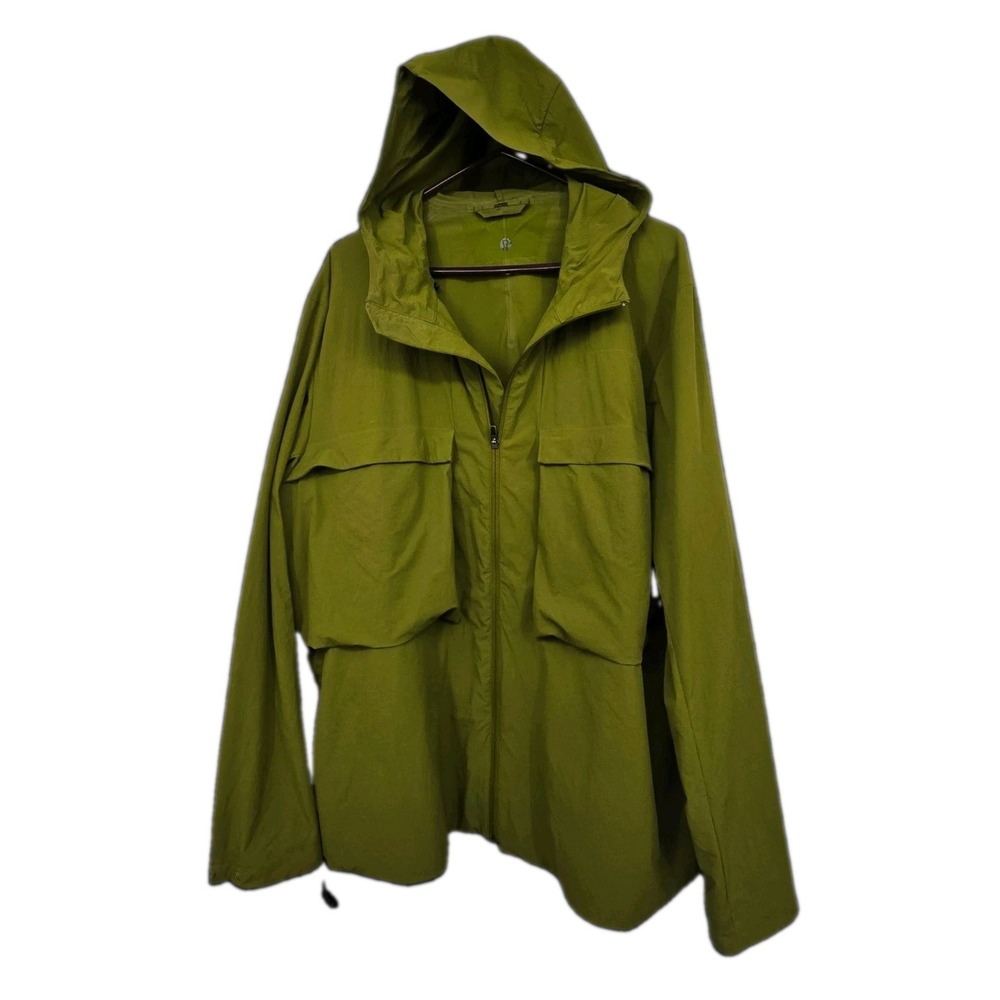 Lululemon Stretch Cargo Full Zip Jacket Mens XXL Juniper Green LM4AFWS Outdoor